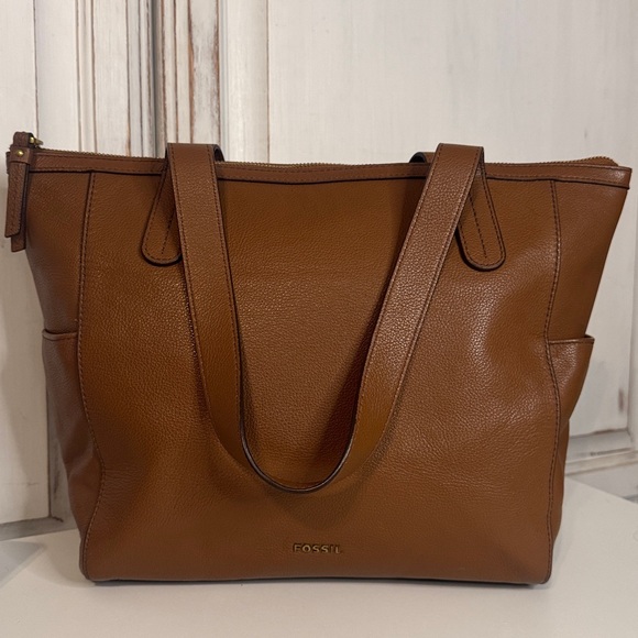 Fossil Handbags - Fossil brown Leather Mimi Tote shoulder bag